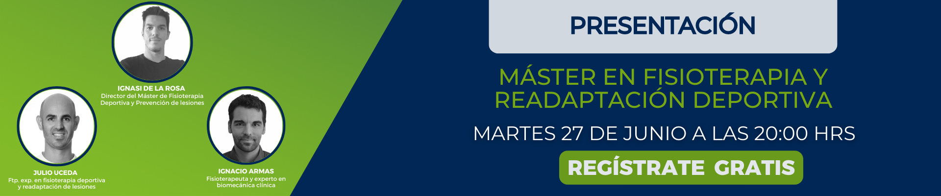 CABECERA MOBILE Presentación Máster en Fisioterapia y Readaptación Deportiva 